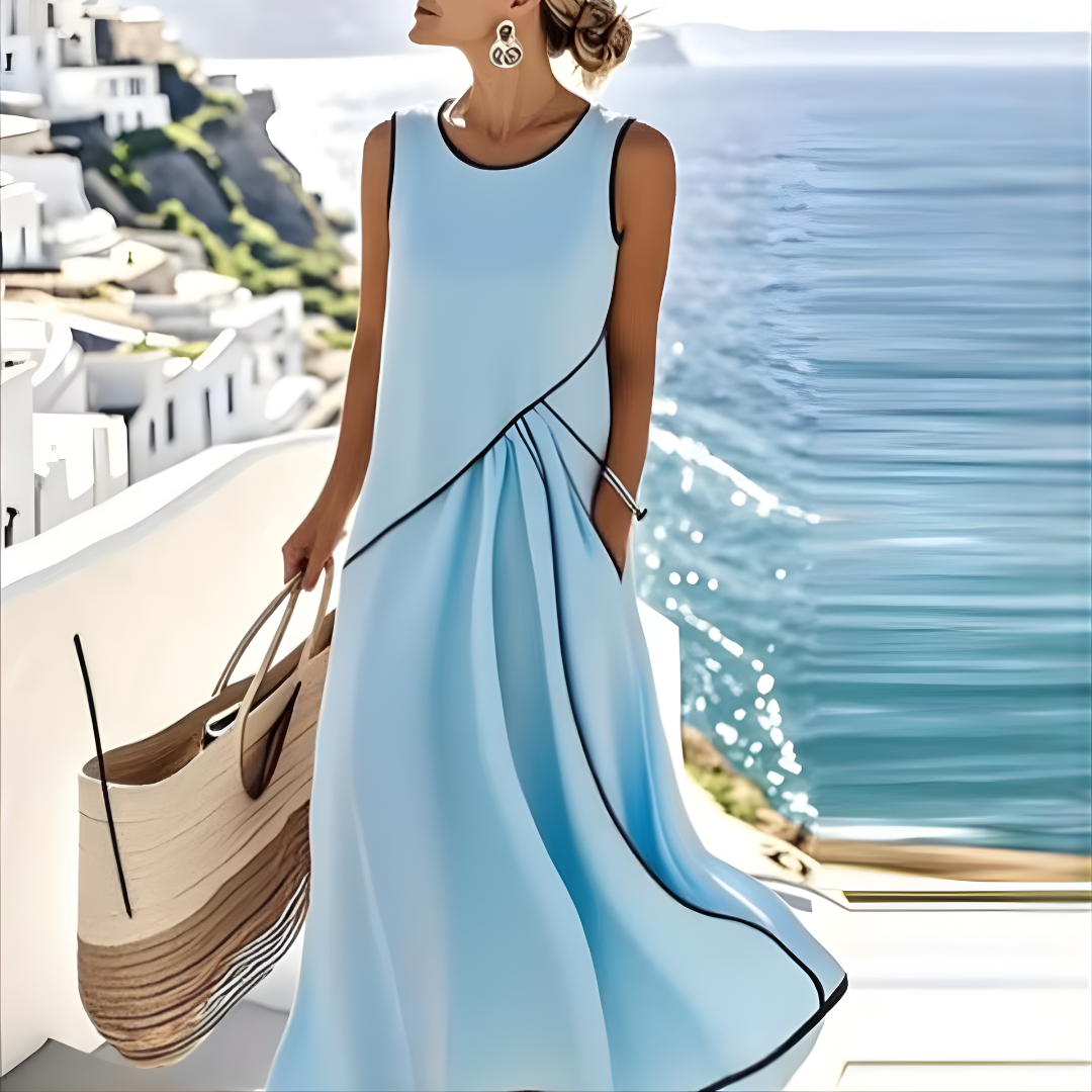 Saige Striped Summer Dress — alternate view