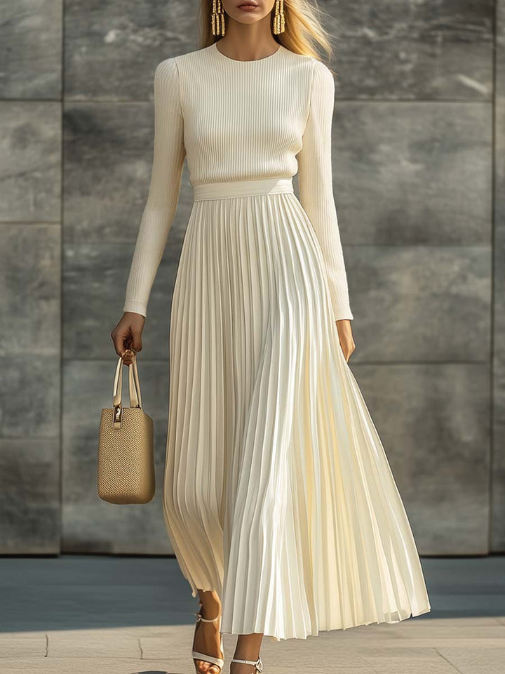 Clara elegant casual maxi dress – front full-length view women