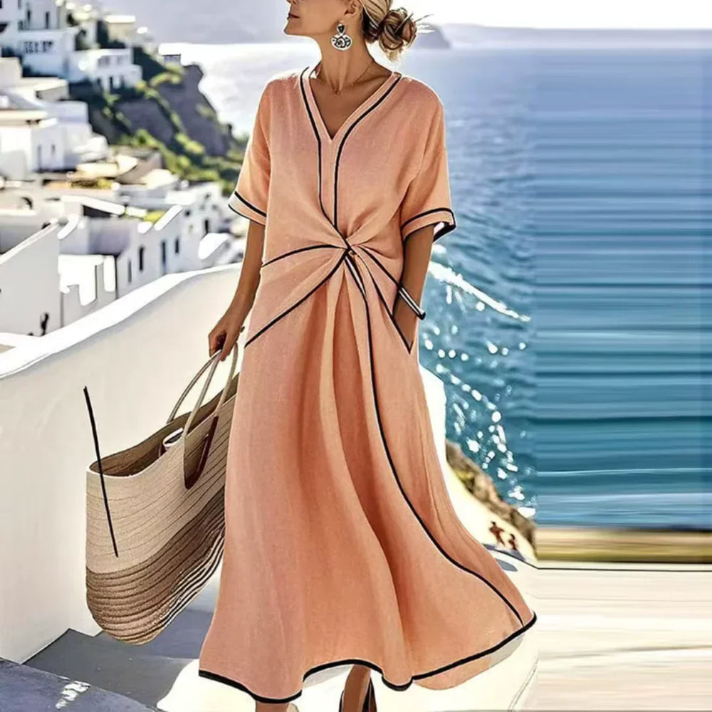 Athena Elegant Flattering Summer Dress — alternate view