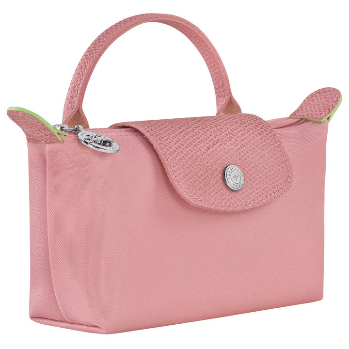 Longchamp Le Pliage Green XS Handbag Pink Petal Side View