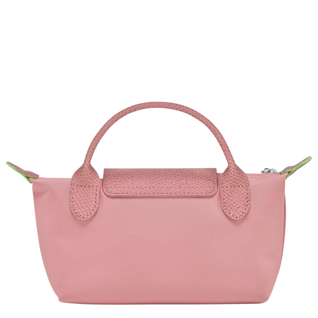 Longchamp Le Pliage Green XS Handbag Pink Petal Back View