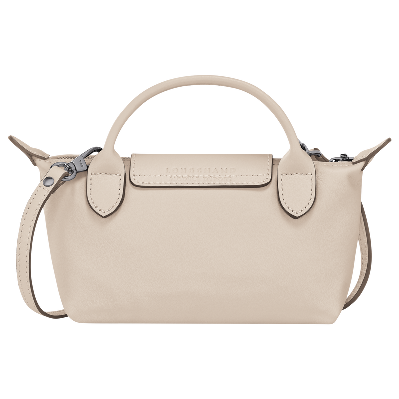 Longchamp Mini Leather Bag White — back view