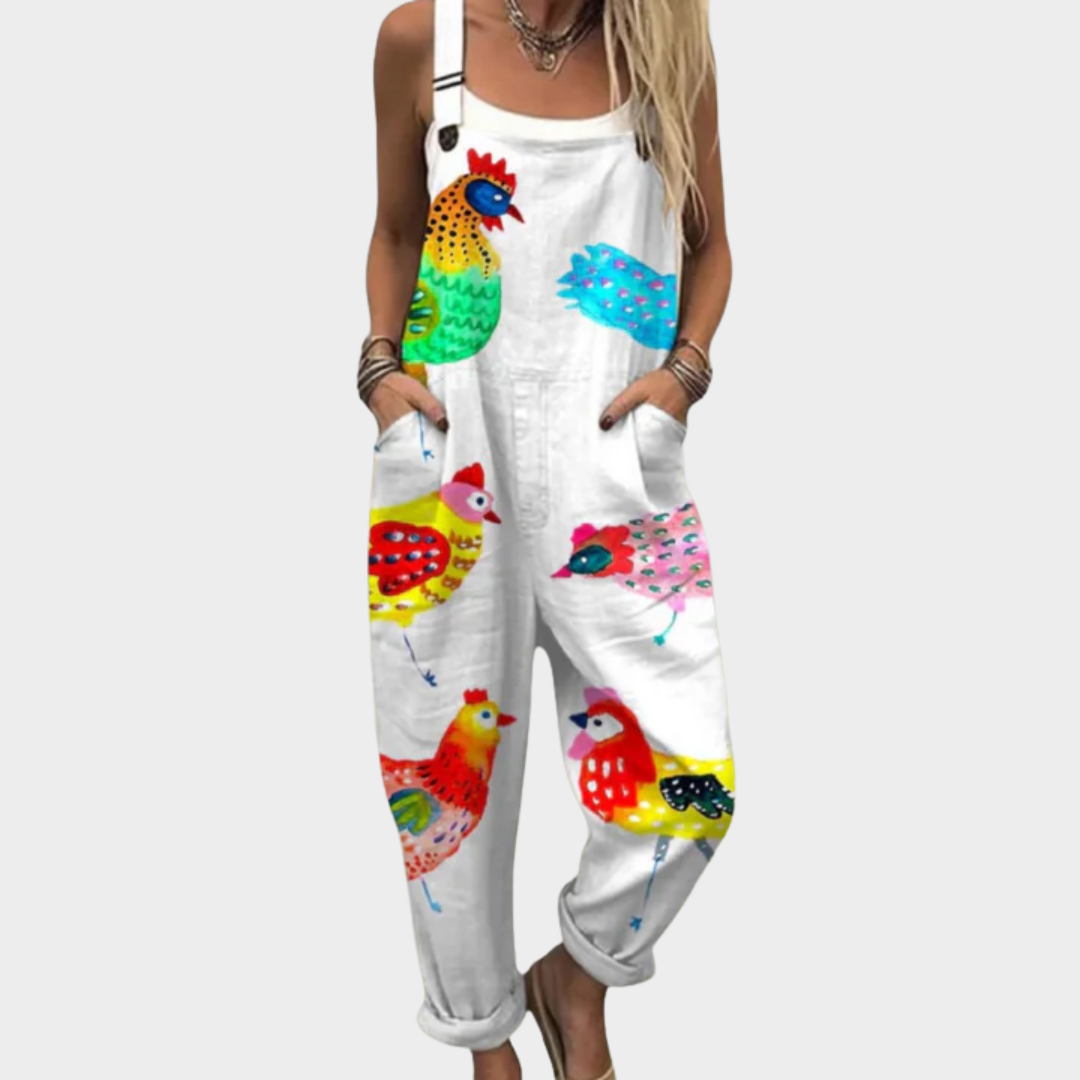 Relaxed Dungaree Jumpsuit — front view