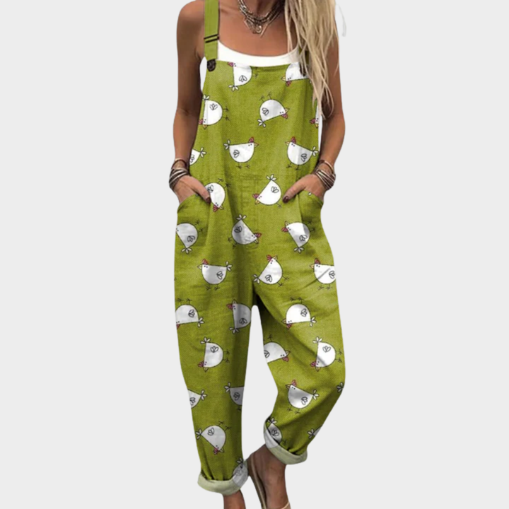 Relaxed Dungaree Jumpsuit — front view