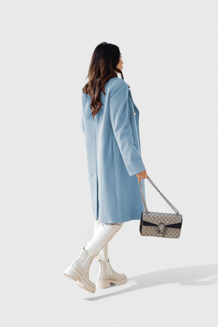 Yara women's winter coat styled outfit full view