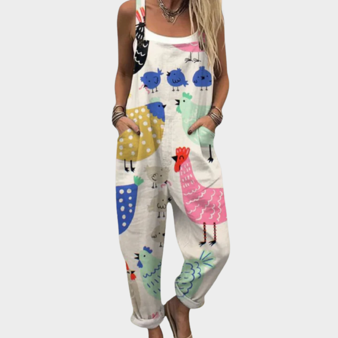 Relaxed Dungaree Jumpsuit — front view