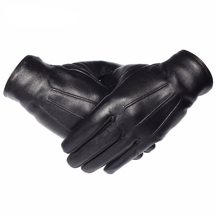 Vintage Leather Gloves Brown Mens Pair View | The Ashwell