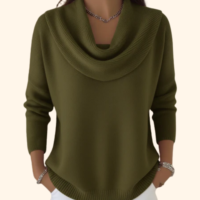 Eliza | Elegant Jumper with Cowl Neck