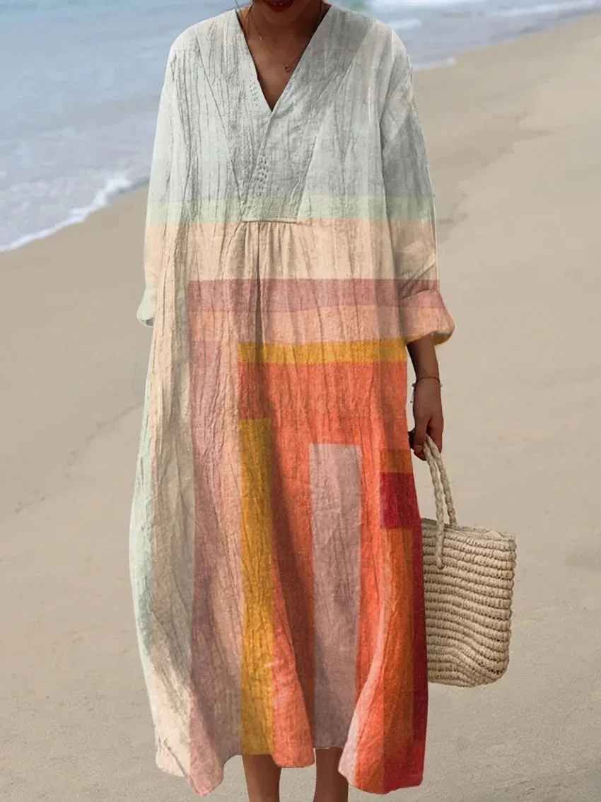 Jessica Vintage Maxi Dress — side view