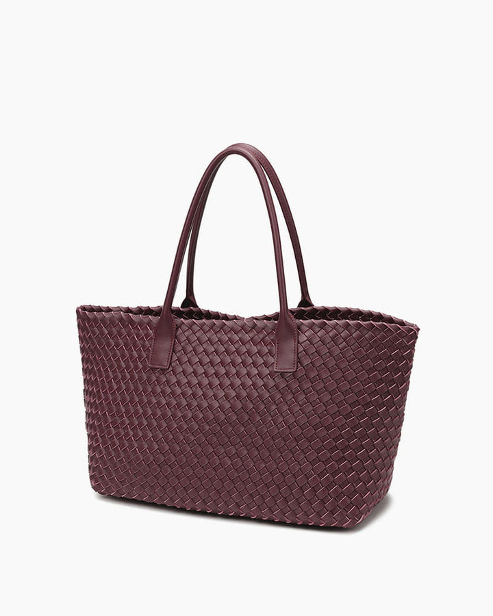 Chic Everyday City Handwoven Leather Tote