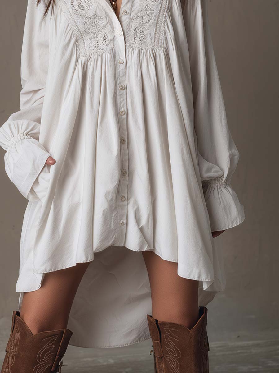 Retro lace mini dress styled outfit