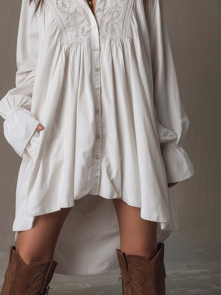 Retro lace mini dress styled outfit