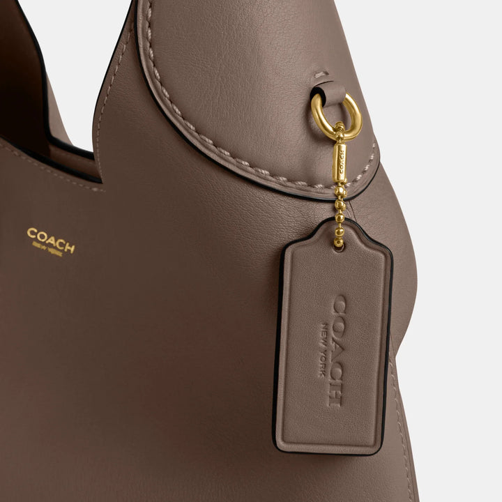 coach shoulder bag dark stone - brooklyn 28