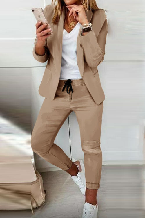 Mieczyslawa tailored set women – model wearing