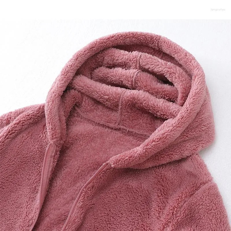 Avery Super Soft Coral Fleece Sweatshirt — detail view