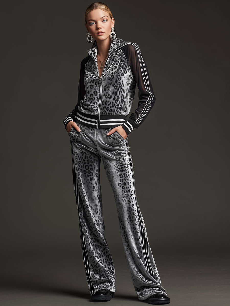 Teresa velvet lounge tracksuit women – model wearing
