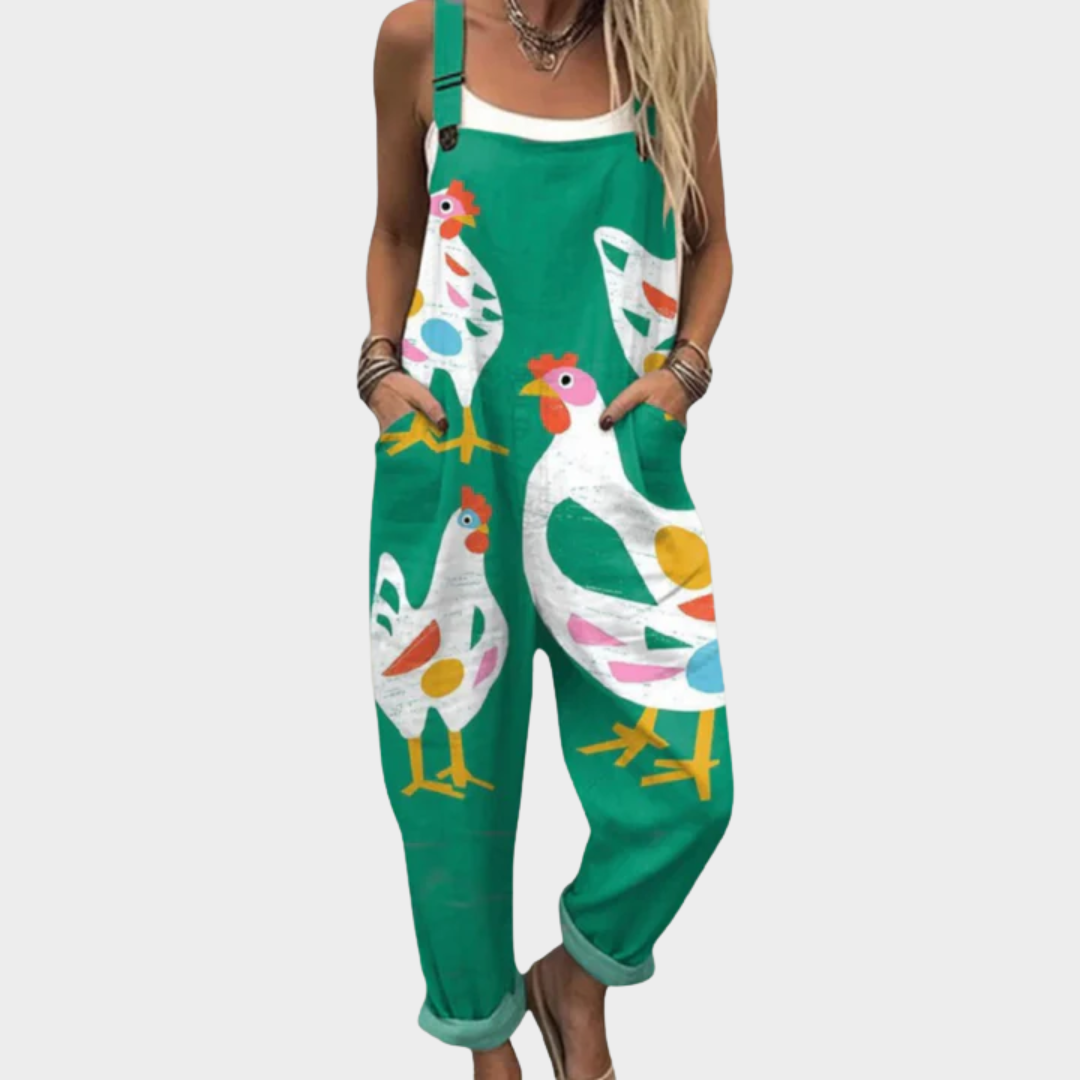 Relaxed Dungaree Jumpsuit — front view