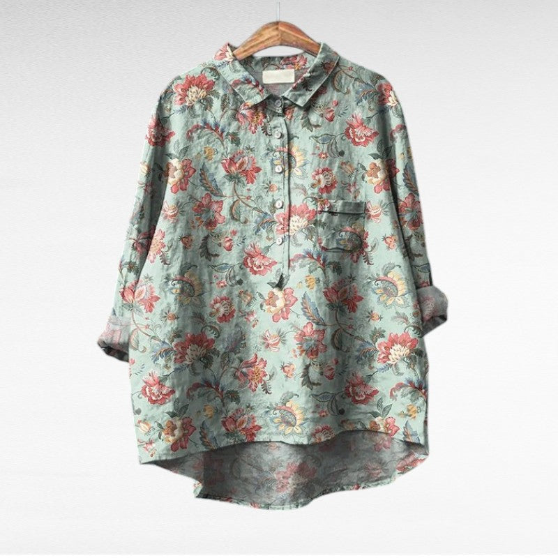 Claire Colourful Summer Blouse — alternate view