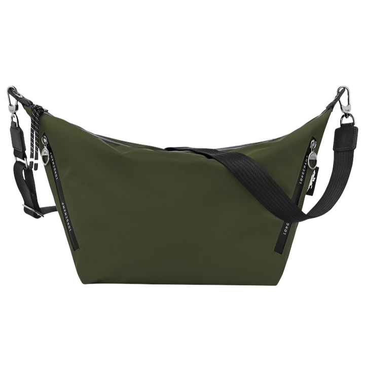 Longchamp Le Pliage Energy Medium Crossbody Tote Black polyamide canvas zip closure