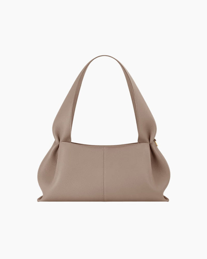 Modern Structured Calf Leather Hobo Bag