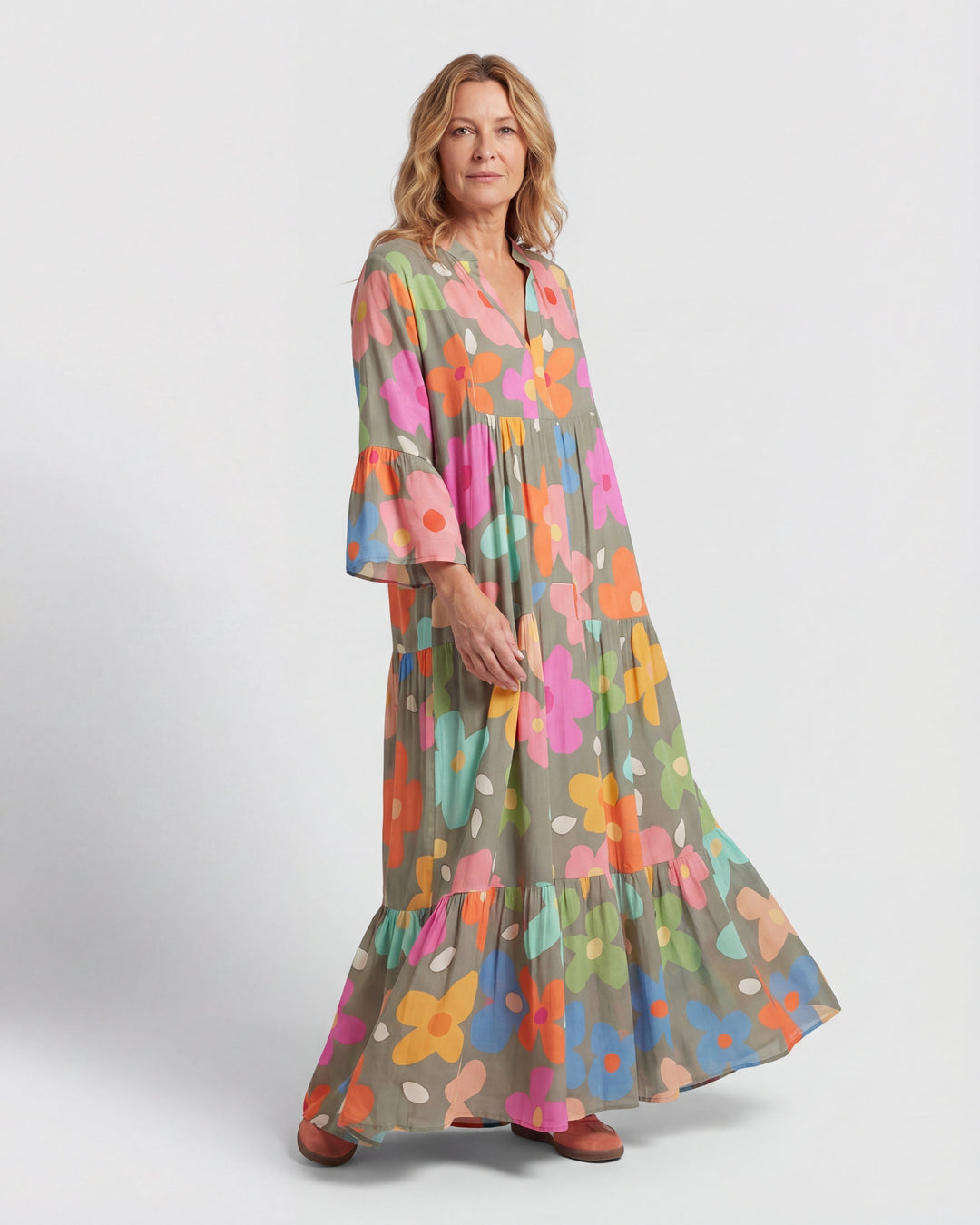Floral Dream Relaxed Fit Maxi Dress — detail view