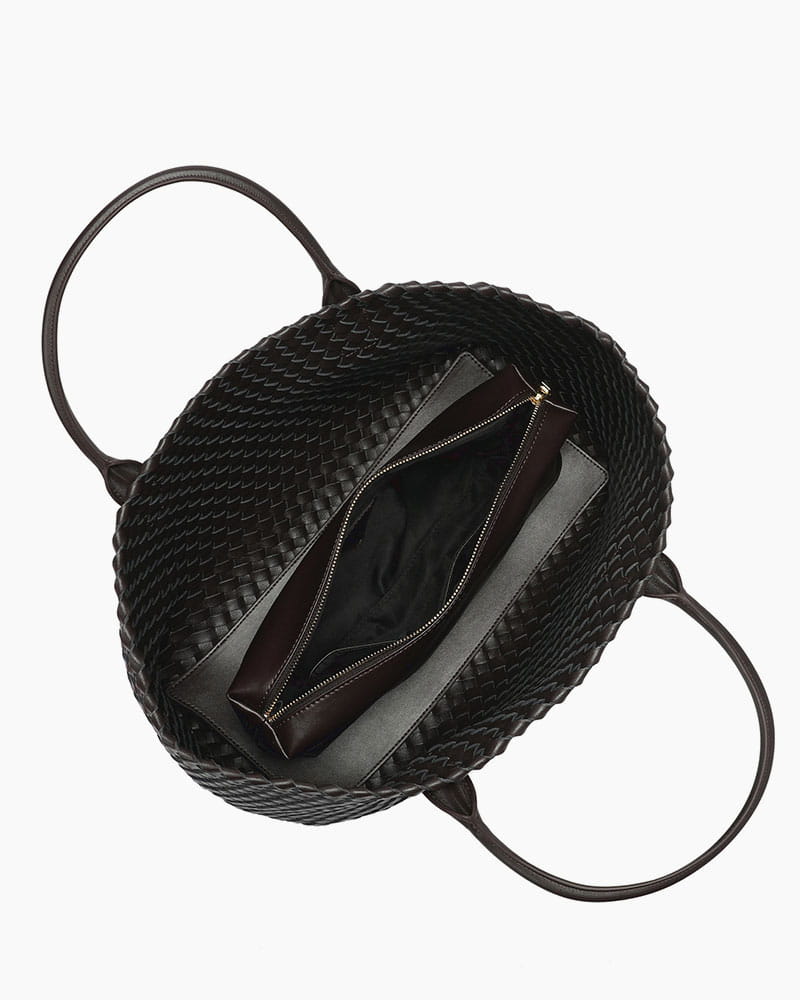 Chic Everyday City Handwoven Leather Tote