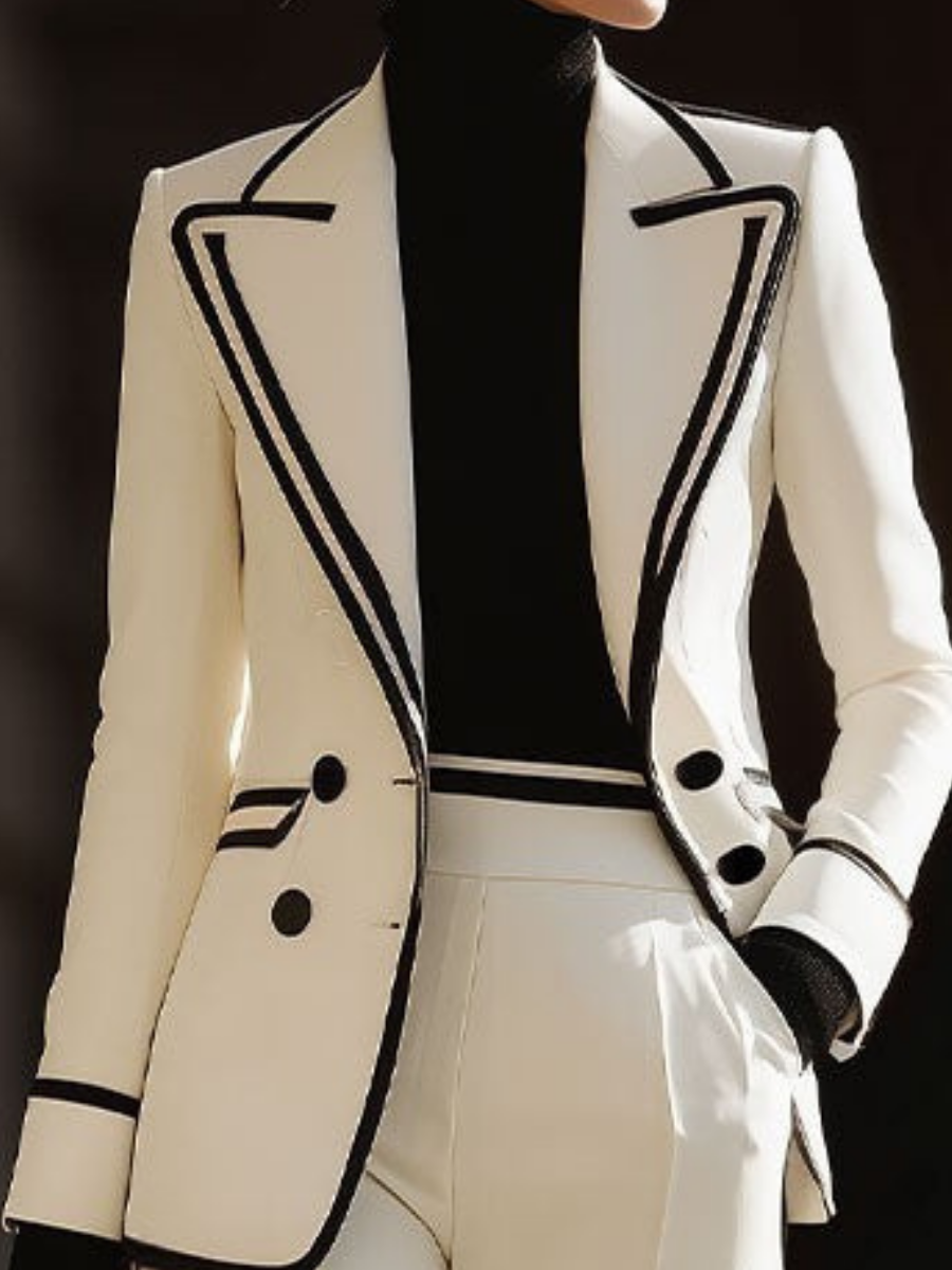 Double-breasted suit women's co-ord – full length