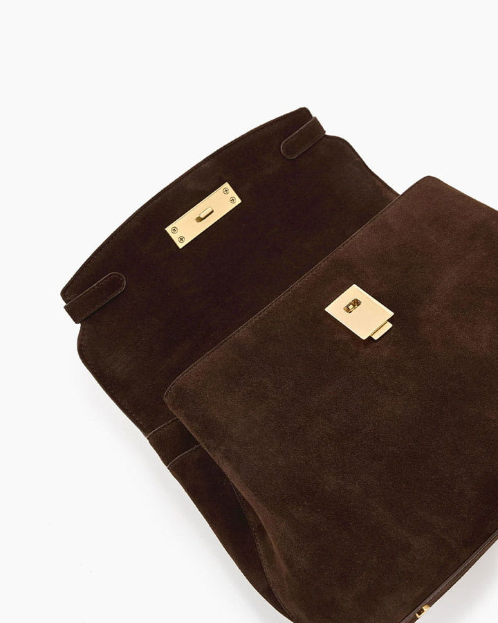 Chic City Daytime Suede Top Handle Satchel