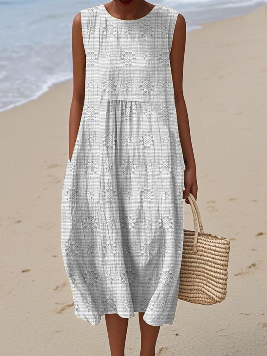 Beatrice Printed Maxi Dress — detail view