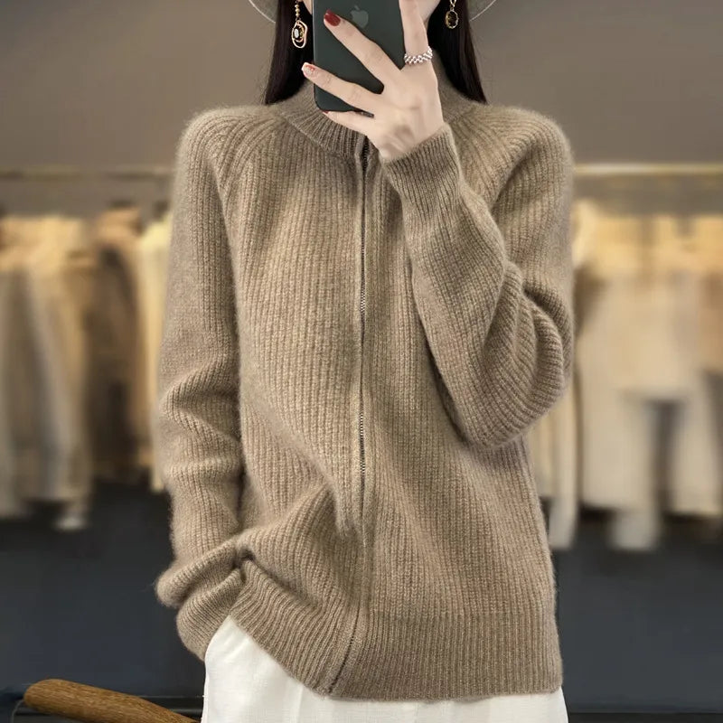 Charlotte Cardigan with Zipper — alternate view