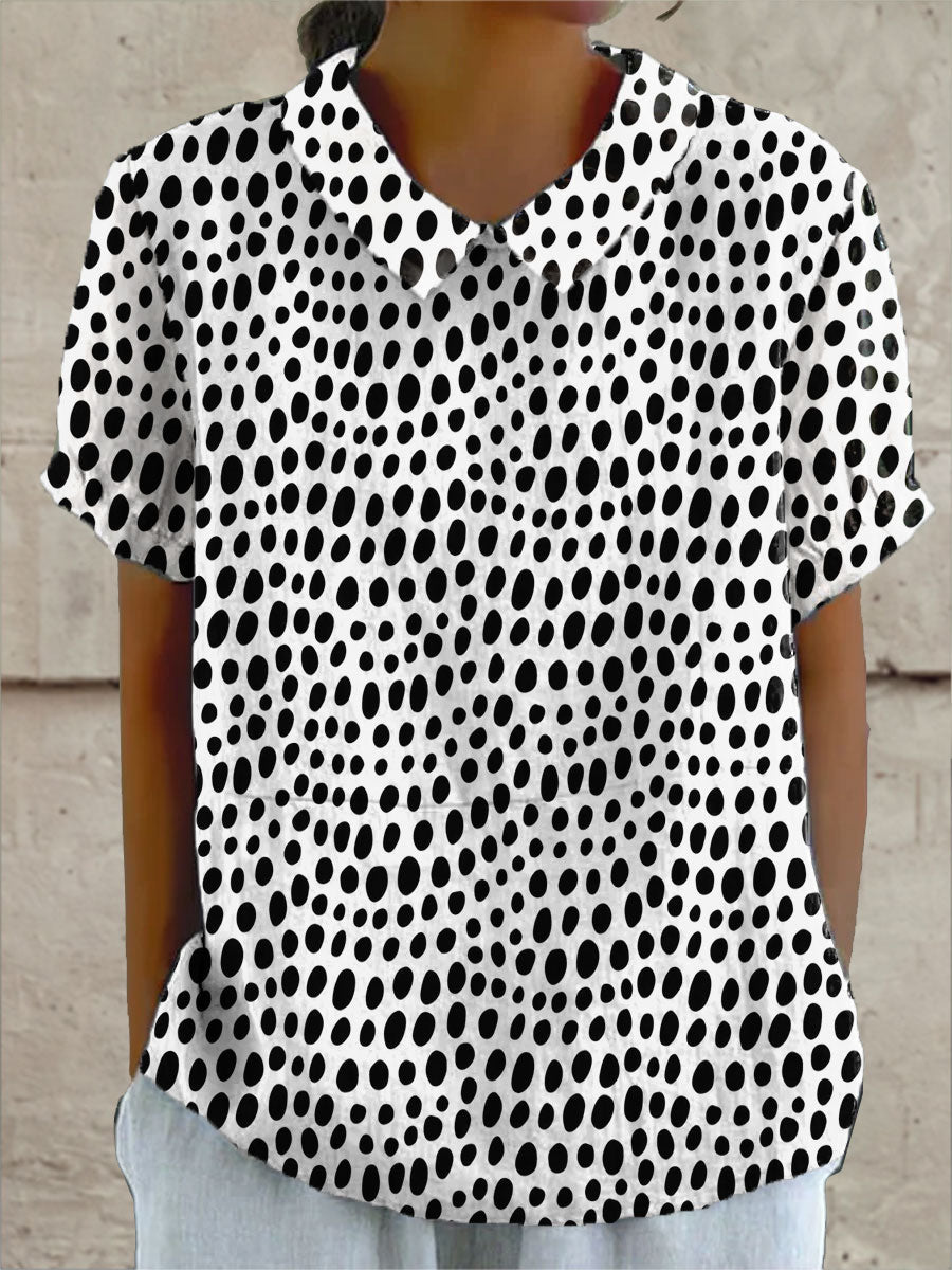Lily Polka Dot Shirt — front view