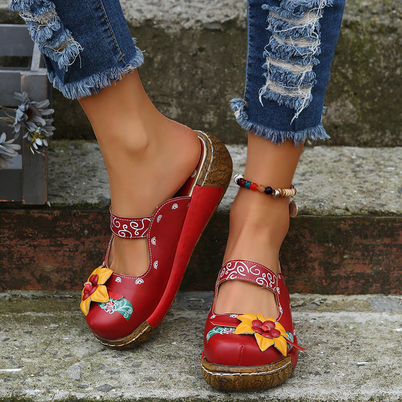 Isabella Handmade Orthopedic Sandals — front view