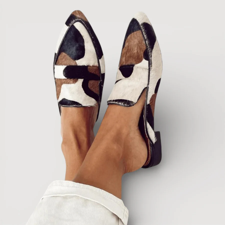 Abstract Pattern Moccasins — front view