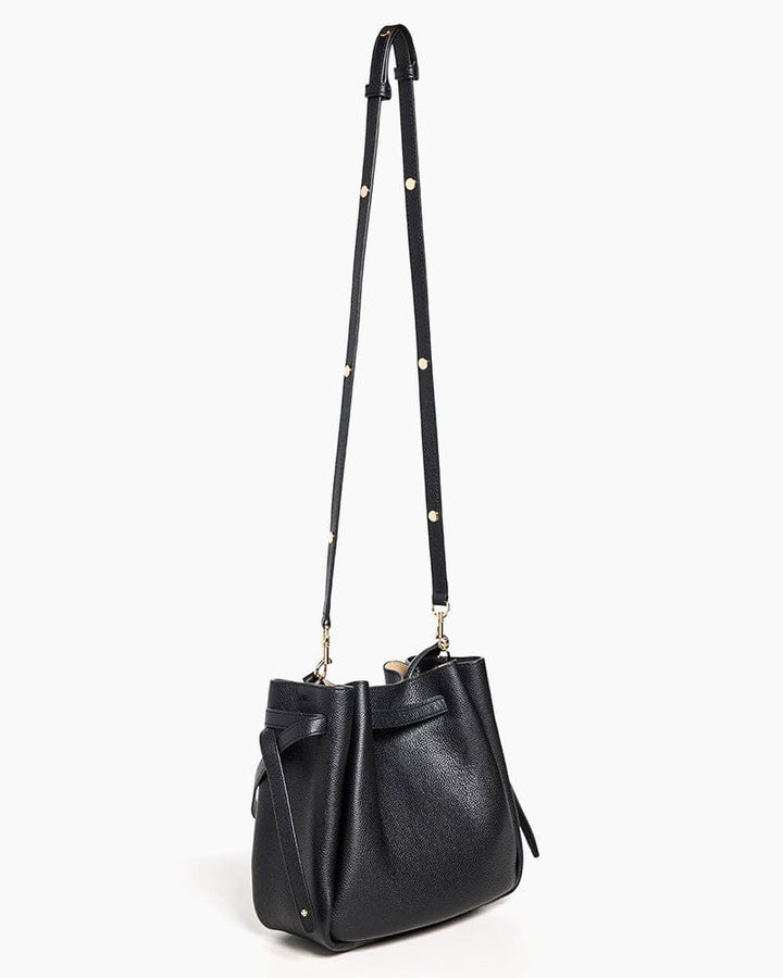 Women's Classic Leather Shoulder Bucket Bag