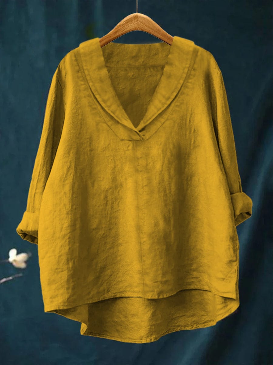 Samantha Art Print Blouse — front view