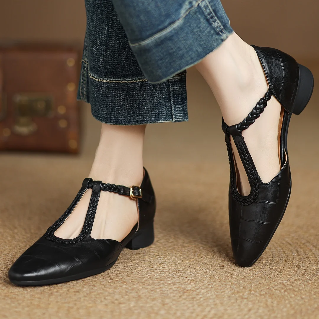 Clara Orthopedic Leather Mary Jane Shoes — alternate view