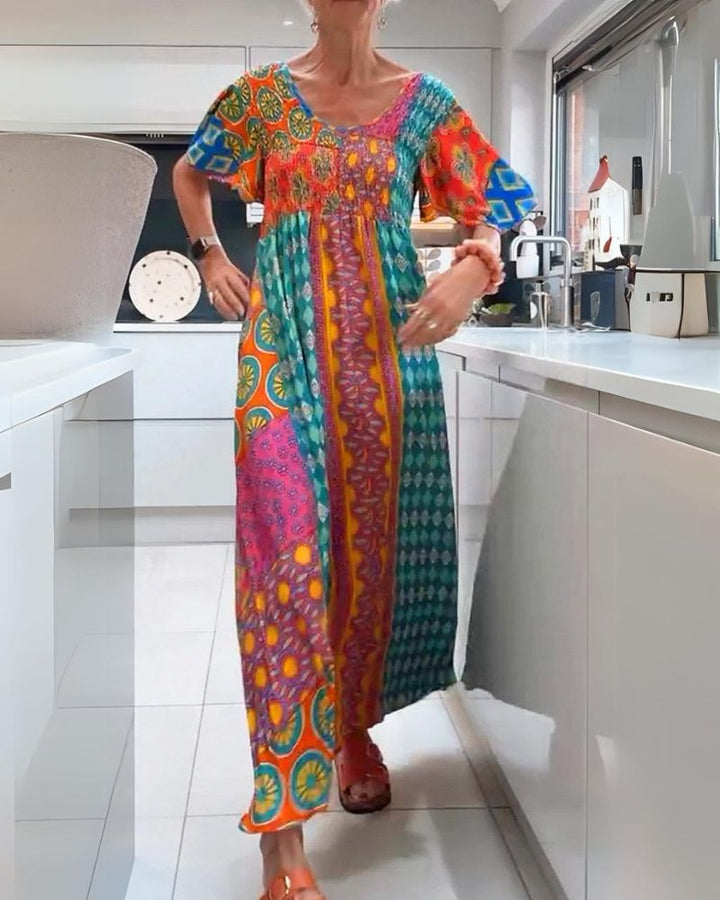 Cindy Boho Summer Dress — front view