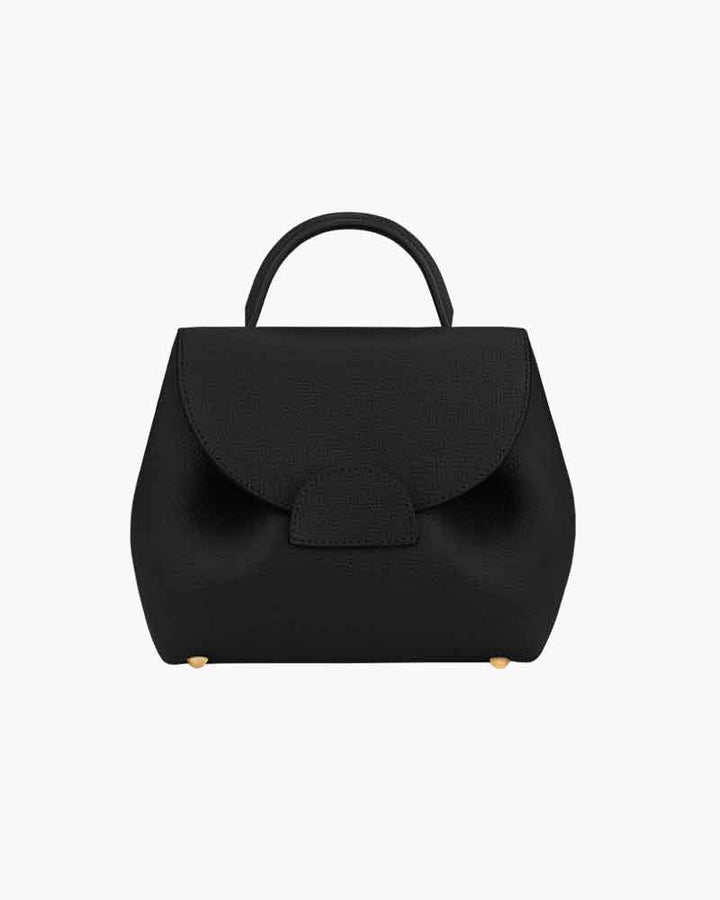 Textured Leather Top Handle Crossbody Satchel Bag
