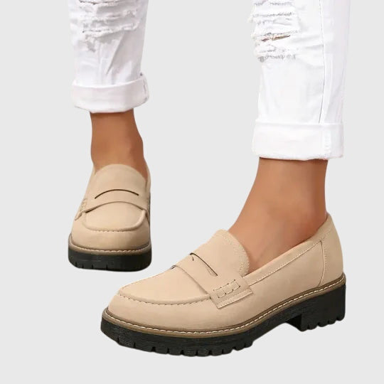 Destiny Timeless Suede Loafers — back view