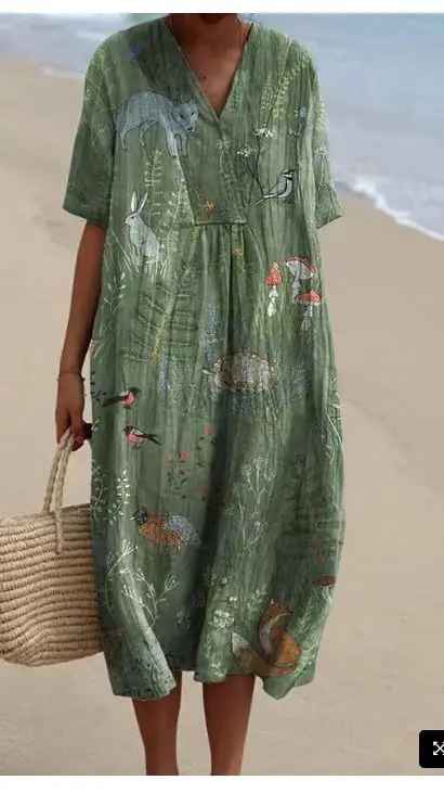Lina Vintage Floral Maxi Dress — lifestyle shot