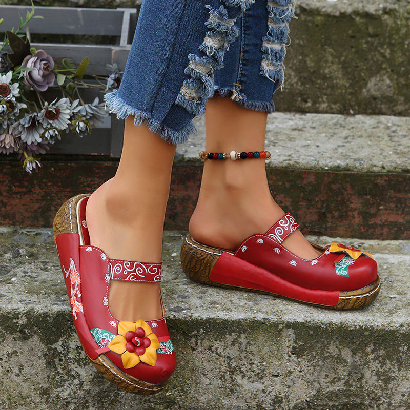 Isabella Handmade Orthopedic Sandals — detail view