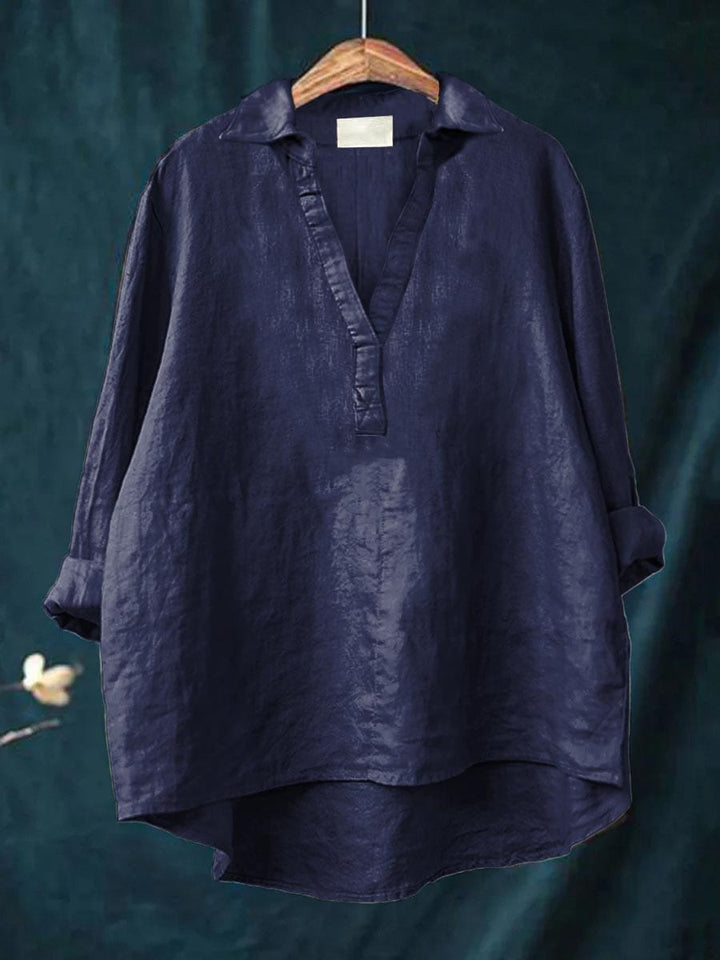 Andrea Colourful Summer Blouse — styled view