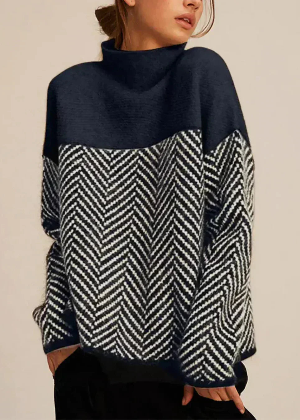 Amelique | Elegant Cotton Turtleneck