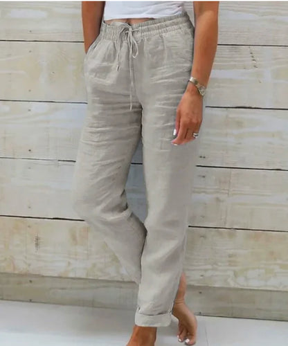 Rachel Drawstring Pants — back view