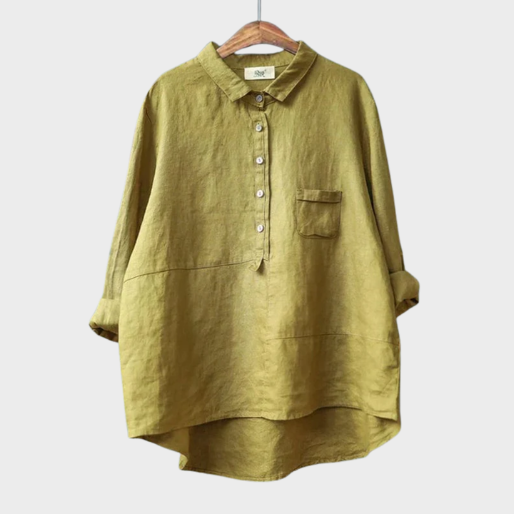 Elvie Colourful Summer Blouse — front view