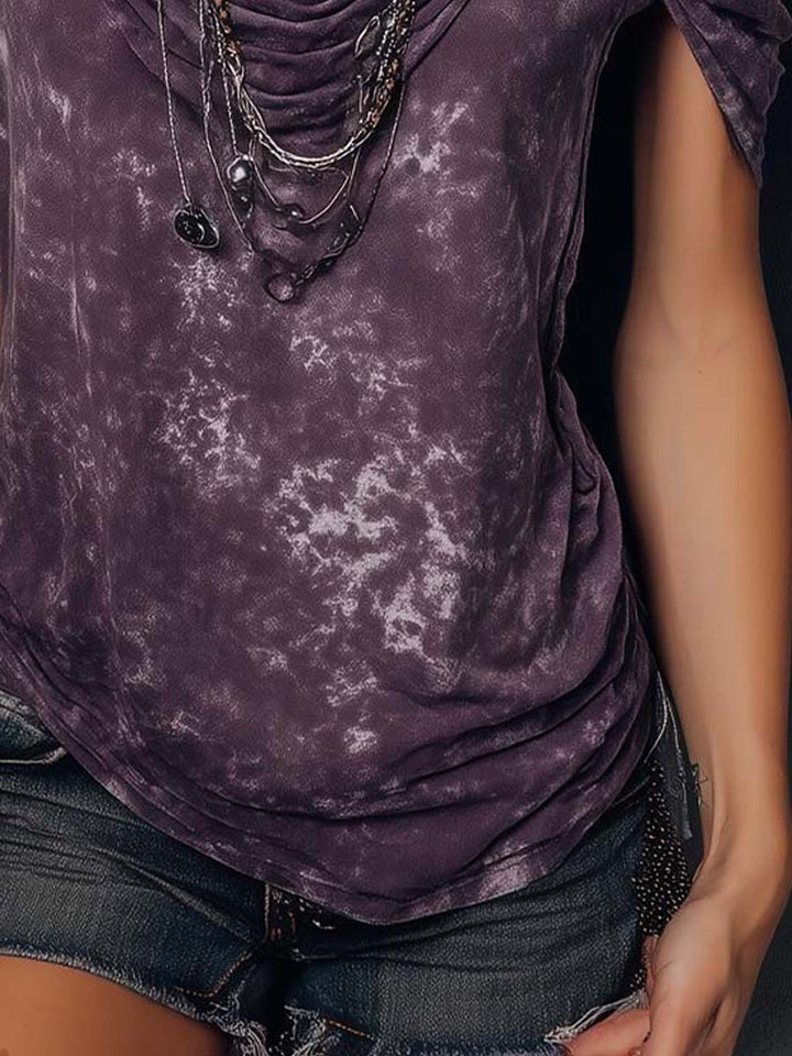 Tie-dye shoulder strap top side view