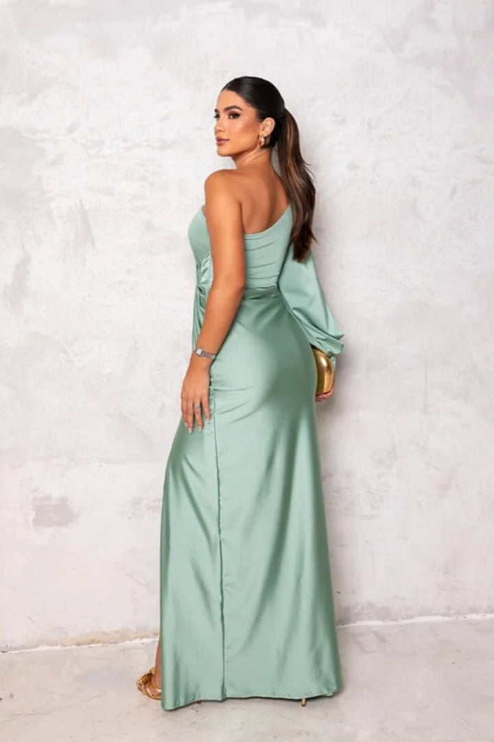 Estella - One-Sleeve Evening Dress — lifestyle shot