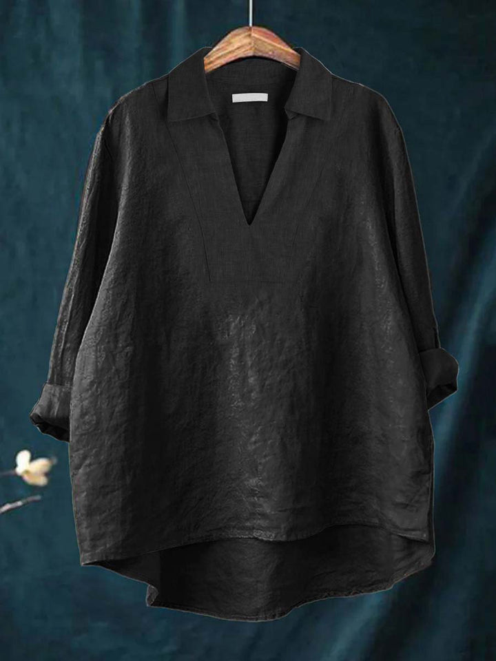 Maria Art Print Blouse — side view