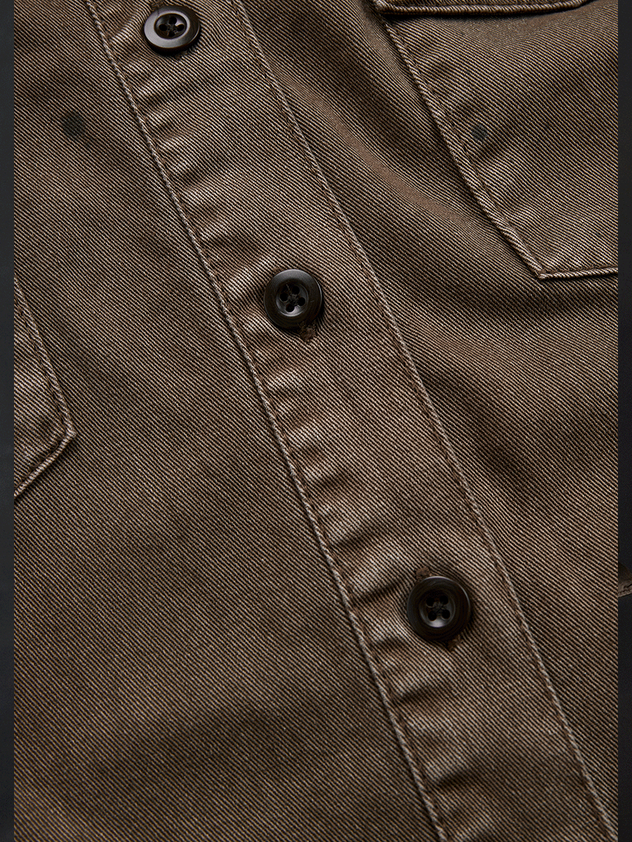 Washed western shirt full length view