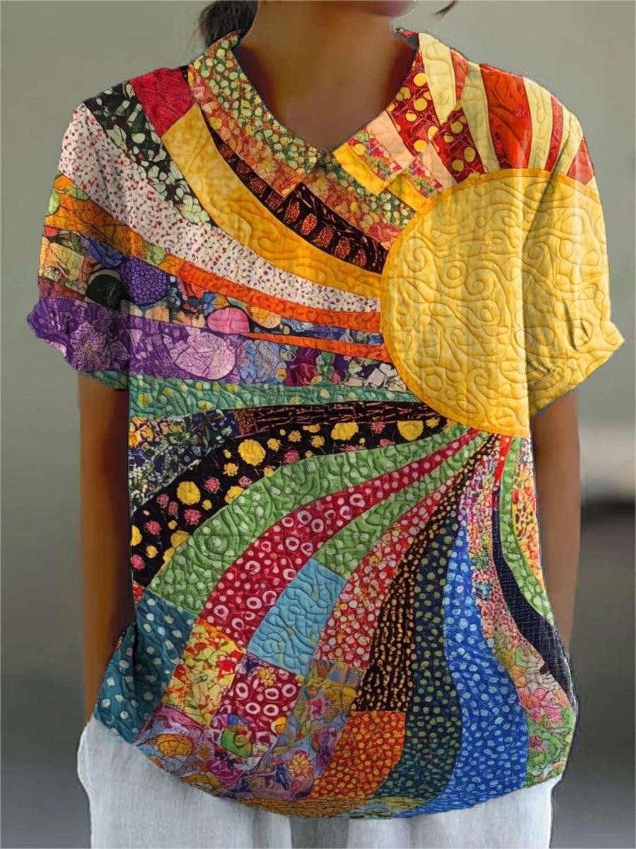 Maine Patchwork Shirt — front view